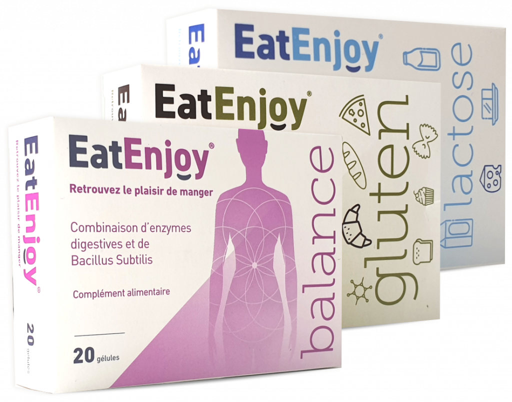 EatEnjoy : Compléments d’enzymes digestives avec des probiotiques qui aident à soutenir une digestion saine et régulière.
